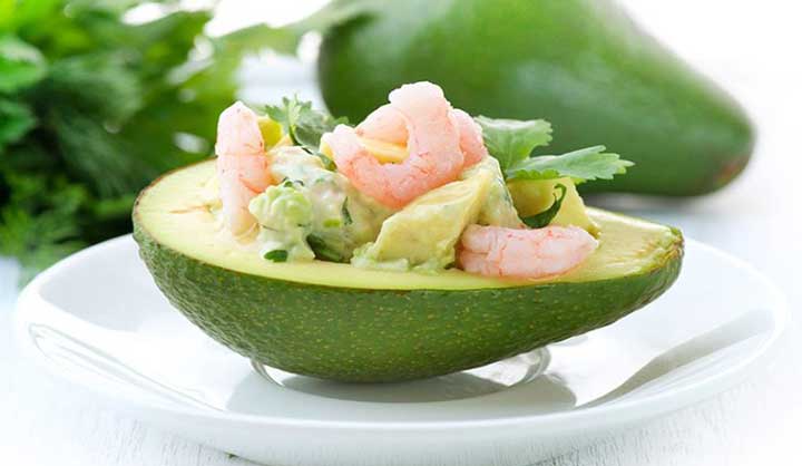 Avocats garnis aux crevettes