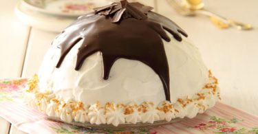 Gâteau Igloo chocolat et crème mascarpone