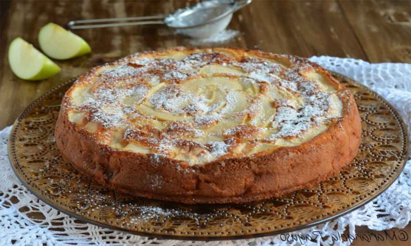 Gâteau aux pommes et au mascarpone