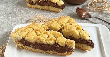 Gâteau crumble au Nutella: un dessert simple mais délicieux