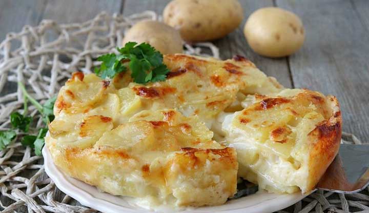 Gâteau de pommes de terre au fromage