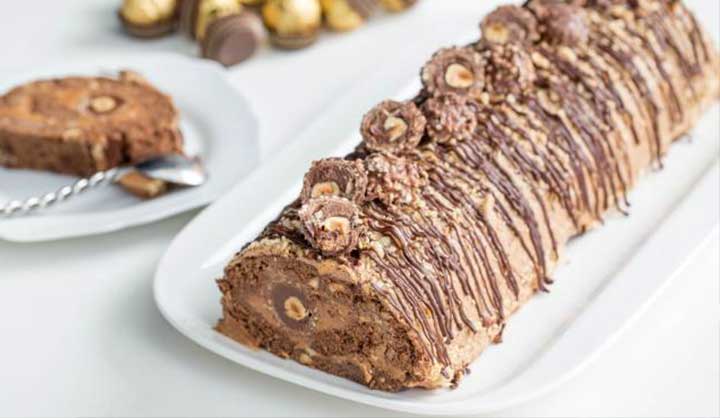 La bûche Ferrero Rocher