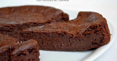 Moelleux-fondant au chocolat noir et à la banane