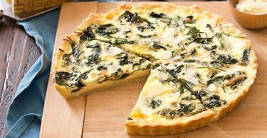 Quiche aux épinards et parmesan