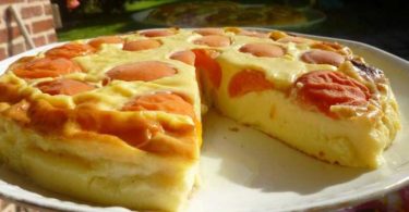 Recette flan pâtissier aux abricots..