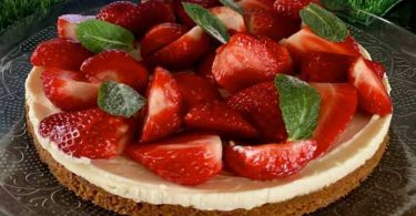 Tarte aux fraises sans cuisson