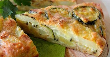 Tortilla aux courgettes et pommes de terre