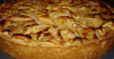 gateau aux pommes à la normande