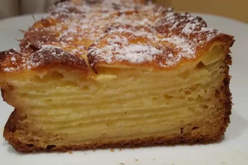 Gâteau invisible aux pommes ultra moelleux