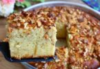 Gâteau aux pommes et noix de grand-mère sans gras