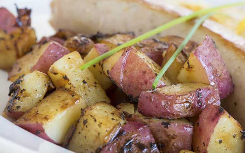 Boudin blanc et pommes de terre "Chérie" au four