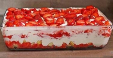 Recette Tiramisu aux fraises prêt en 10minutes